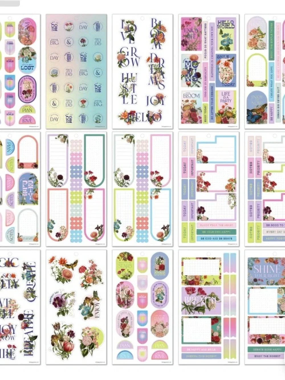 NWT-Happy Planner Seeds of Joy VALUE PACK STICKERS